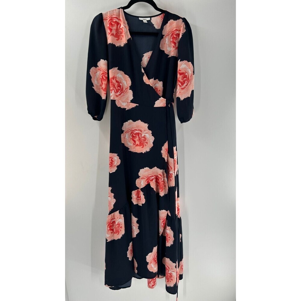 Women's Bar III Floral Flounce Wrap Dress Size XS - Picture 2 of 7